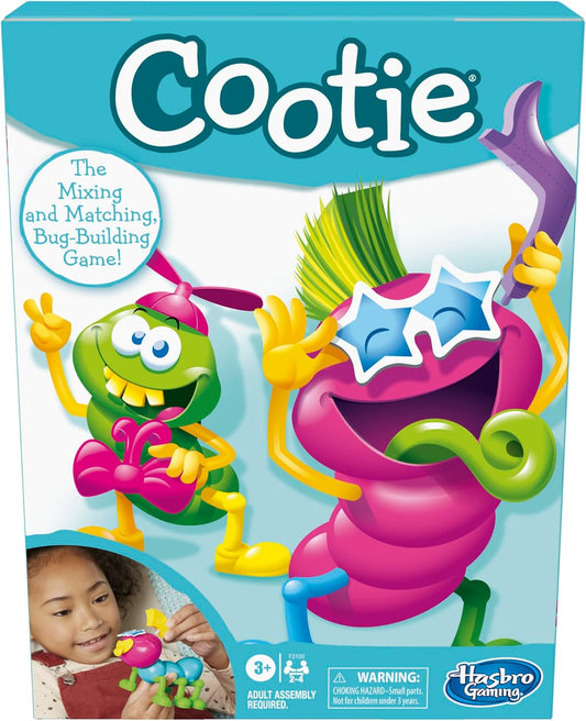 Cootie Mixing and Matching Bug-Building Game | 2-4 Players | Easy Preschool Board Games | Back to School Gifts for Kids | Ages 3+