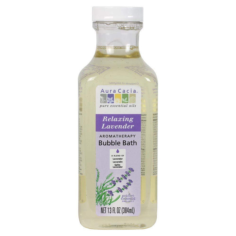 Aura Cacia Aromatherapy Bubble Bath, Relaxing Lavender 13 oz (Pack of 5)