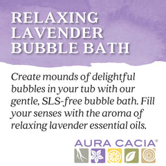 Aura Cacia Aromatherapy Bubble Bath, Relaxing Lavender, 13 fluid ounce bottle (Pack of 3)